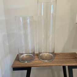 Stunning Pair of High-Quality Glass Vases