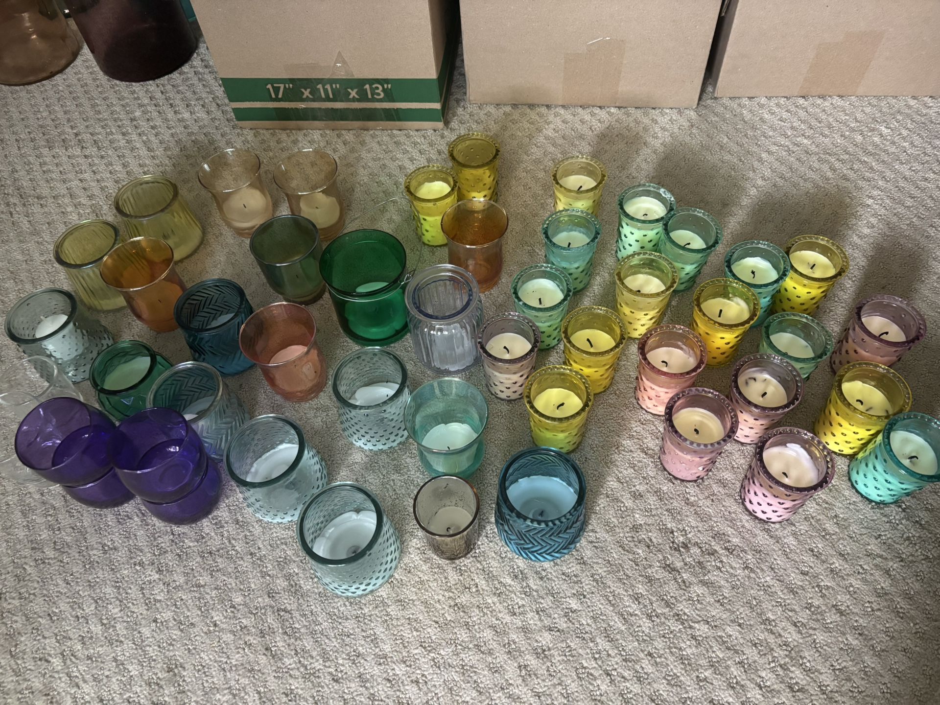 Colored Candle Votives
