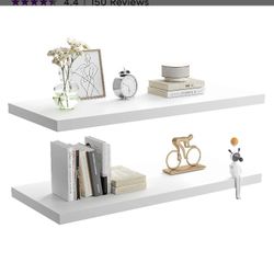 White Floating Shelves 36" x 12.75" 