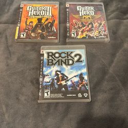 (PlayStation3)Guitar Hero 3 / Guitar Hero Aerosmith (comes With Free Rock Band2)