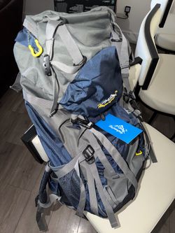 Huglanfeng Hiking Bag, Blue/Gray, Large