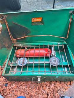 Coleman stove for camping