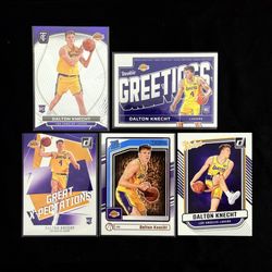 Dalton Knecht Mixed Rookie Lot (5)