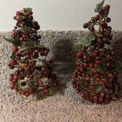 Holiday Decor. Candy Dish. Christmas Trees. 