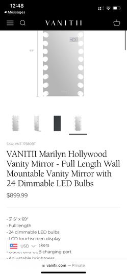 Marilyn Hollywood Vanity Mirror