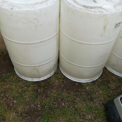 55gallon plastic barrels