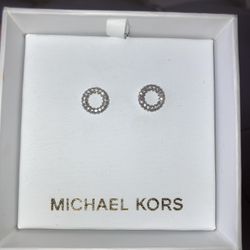 Michael Kors Diamond Circle Earrings