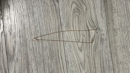 Gold silver necklace clip accesory jewlery