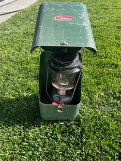 Coleman Camping Lantern with Metal Carry Case