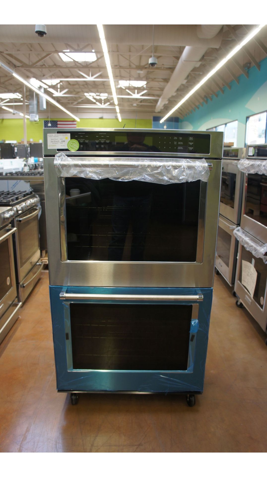 Stainless Steel Kitchen Aid 30” Double Oven Electric Brand New