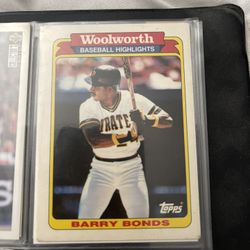 1990 Barry Bonds Pittsburgh Pirates Card