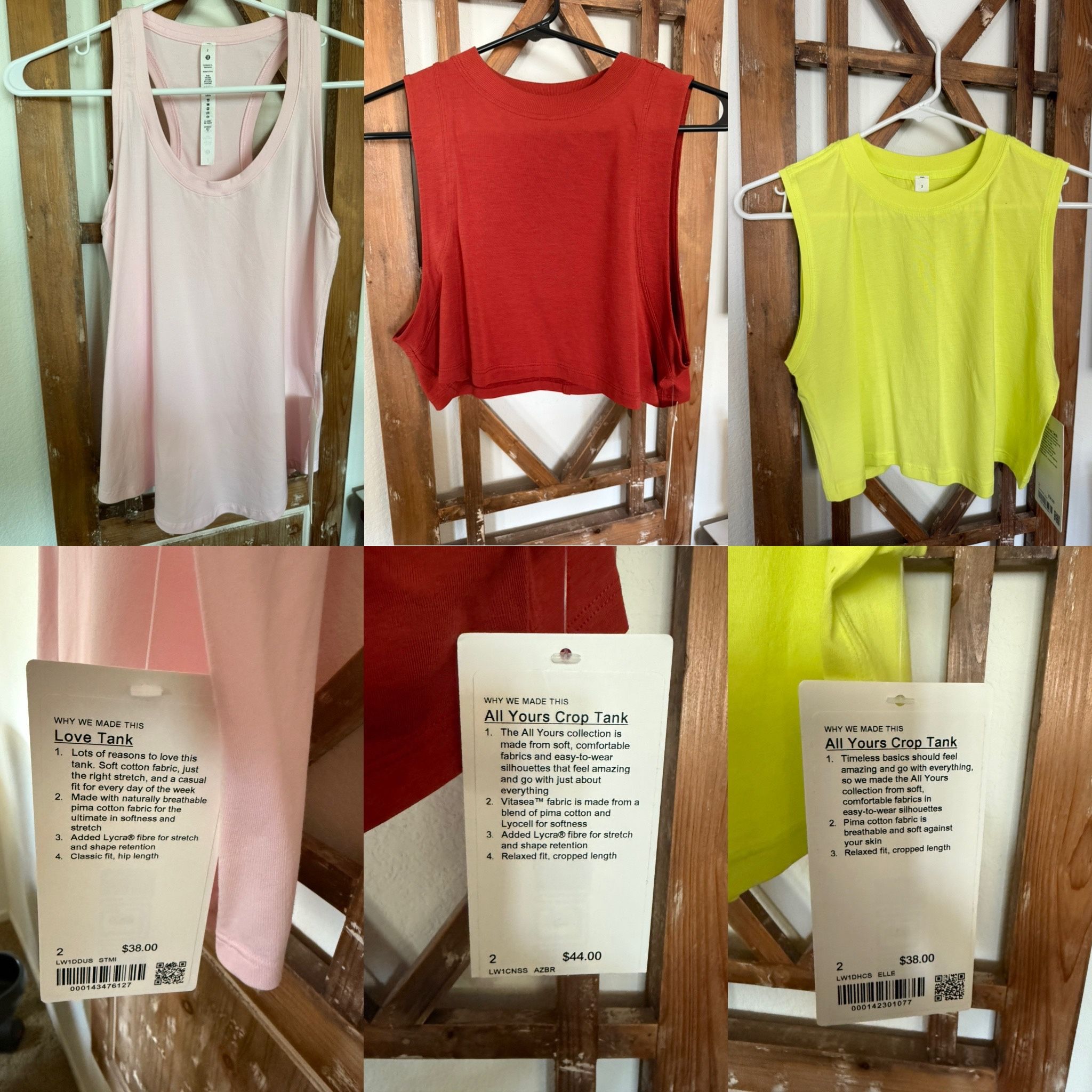 Lululemon Tank Tops Size 2 New With Tags 