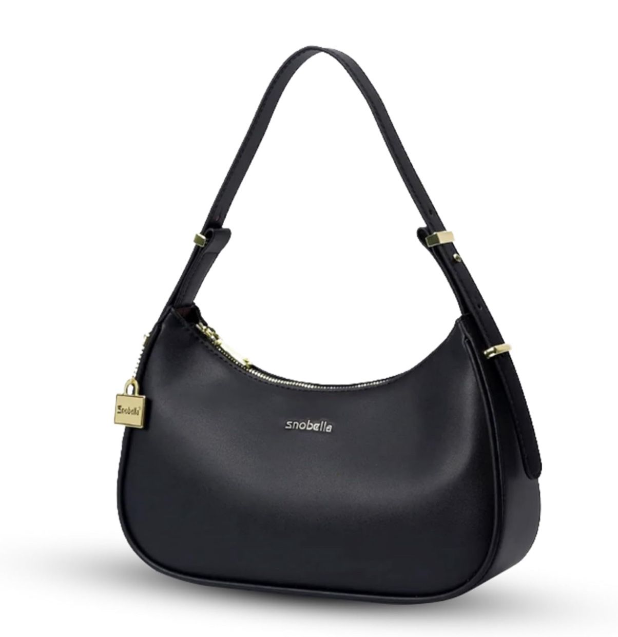 Small Black Shoulder Bags for Women Cute Hobo Tote Handbag