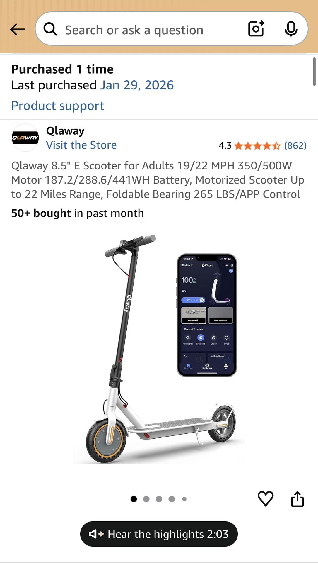 Qlaway Electric Scooter