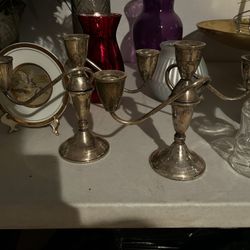 Silver Candle Holders