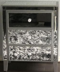 Mirrored Nightstand