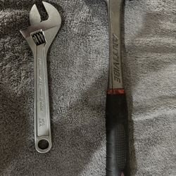 MAC Tools 8” Crescent Wrench And 12oz. Ball Peen Hammer