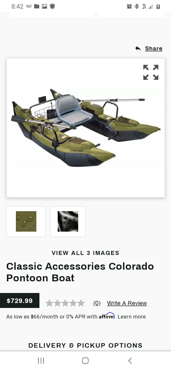 Colorado Pontoon inflatable Kayak Fishing Boat 