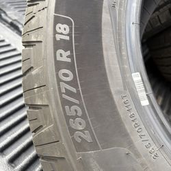 Set of 4 Michelin tires size 265/70/18