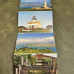 Lot of 4 Vintage Scenicard Cabrillo National Monument
