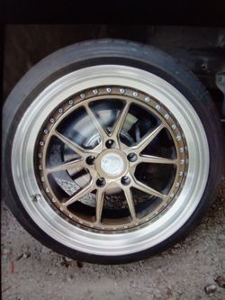 3-Piece Split Rim Wheel with Tire