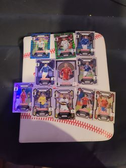 All of these soccer cards.