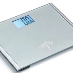 Medline Digital Step-On Scale without Height Rod, Latex Free, 440 Pounds Capacity

