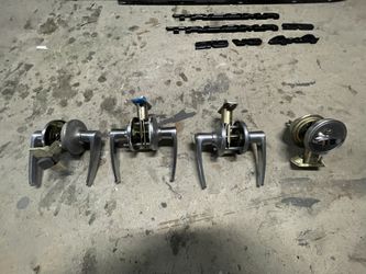 Silver Door Knob Set