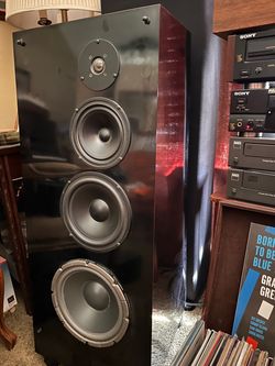 Rare JSE Infinite Slope Speakers Rebuilt Dynaudio tweeters and Refoamed woofers