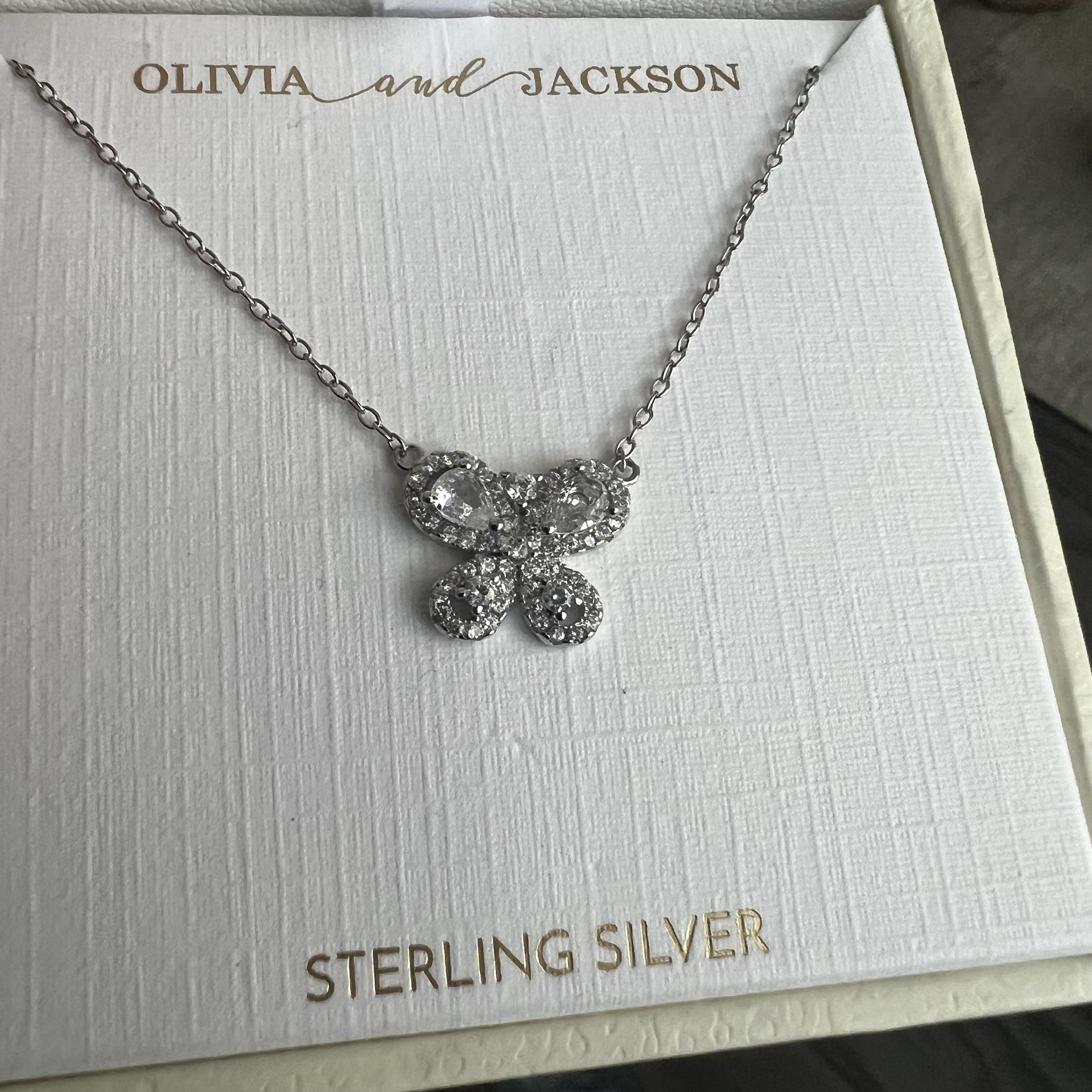 🦋 New! Olivia and Jackson Cubic Zirconia Sterling Silver Butterfly