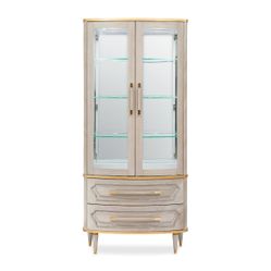 St. Charles Dove Gray Display Cabinet