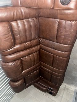 Ashley Leather sofa with massager and heated seats