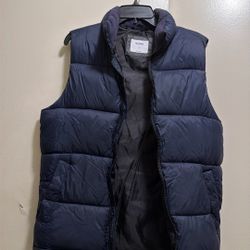 Old Navy, Small Men’s Puff Vest Dark Navy Blue