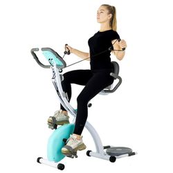Folding Exercise Bike with Twister Plate