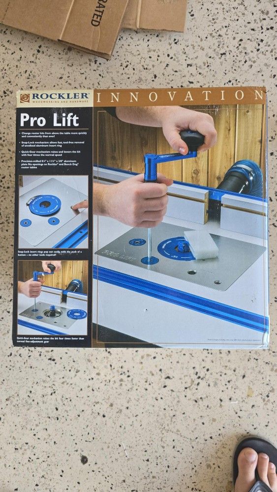 Rockler Pro Lift Router Lift