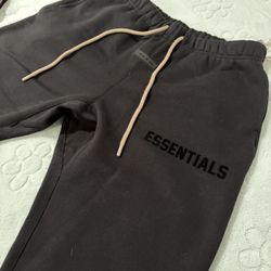 Black Essentials Sweatpants