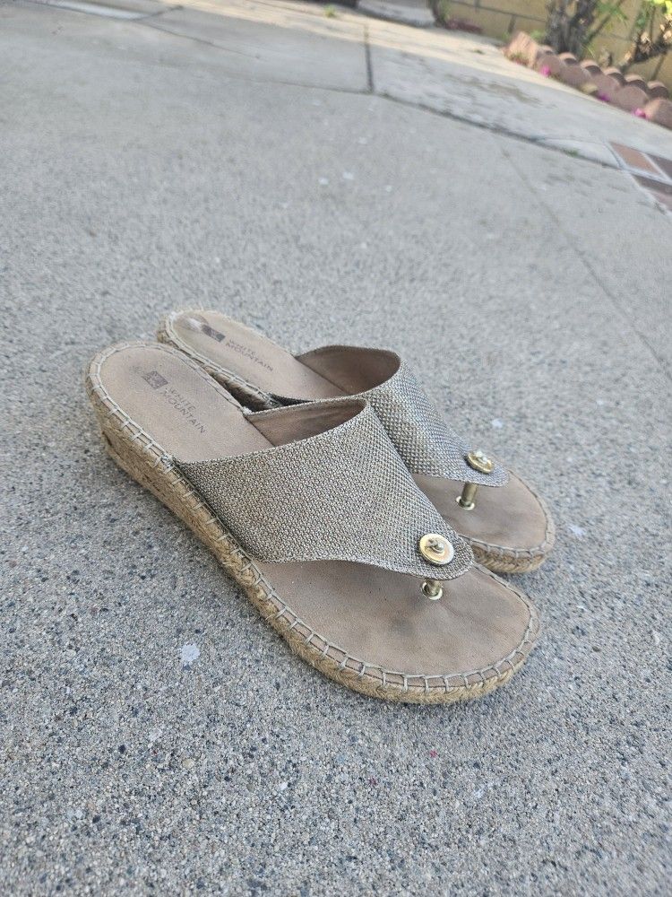 Womens White Mountain Espadrilles Rope Shoes Size 8