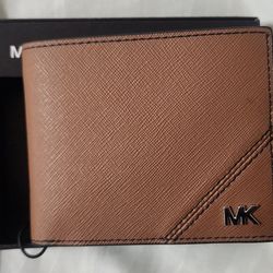 NEW Michael Kors Men's Brown Slim Wallet 