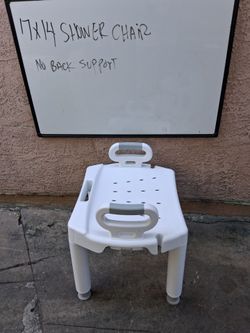 17x14 Shower Chair No Back Support