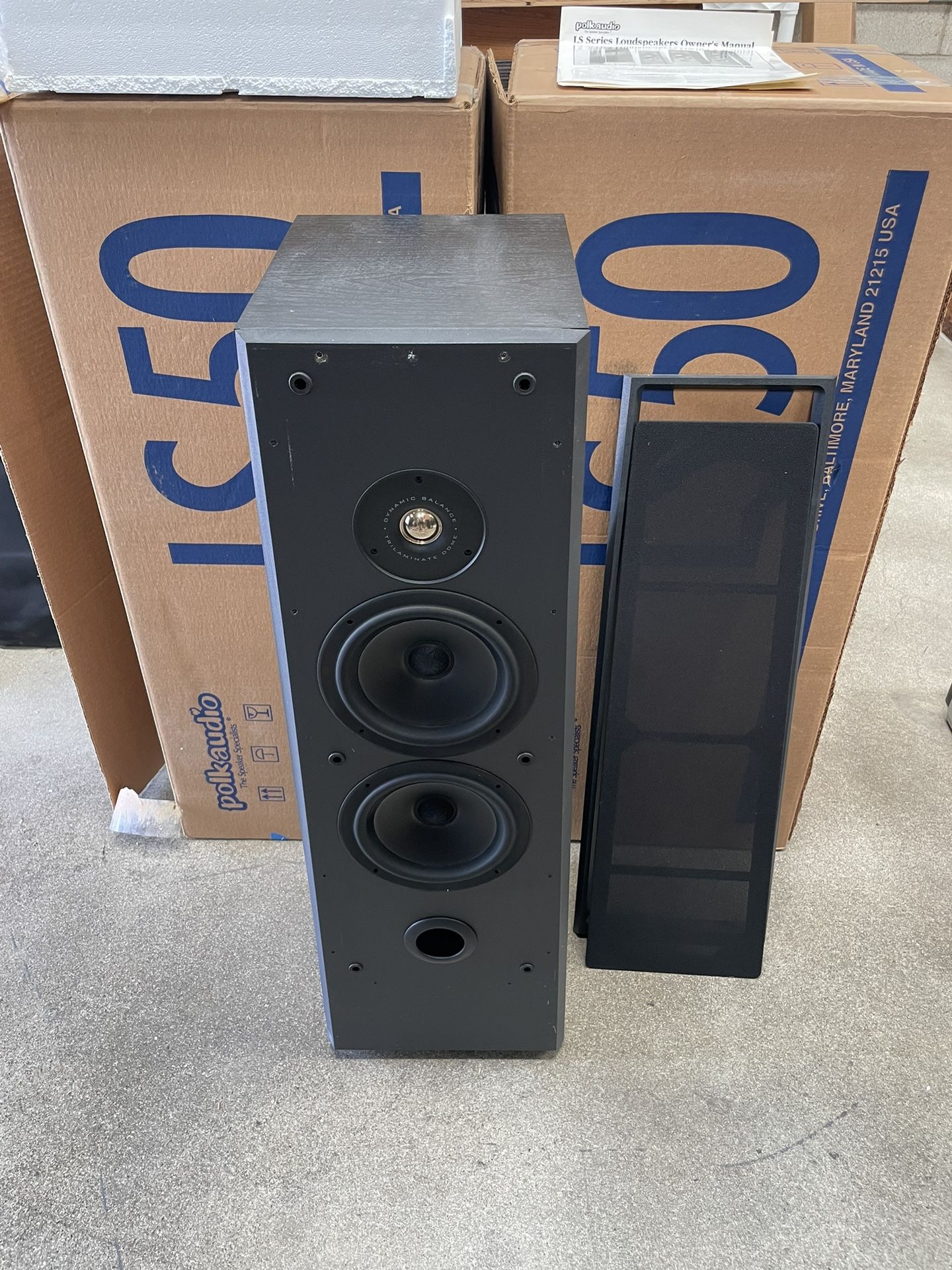 Qty 2 Polk Audio LS 50 Floorstanding Speakers Sound Awesome