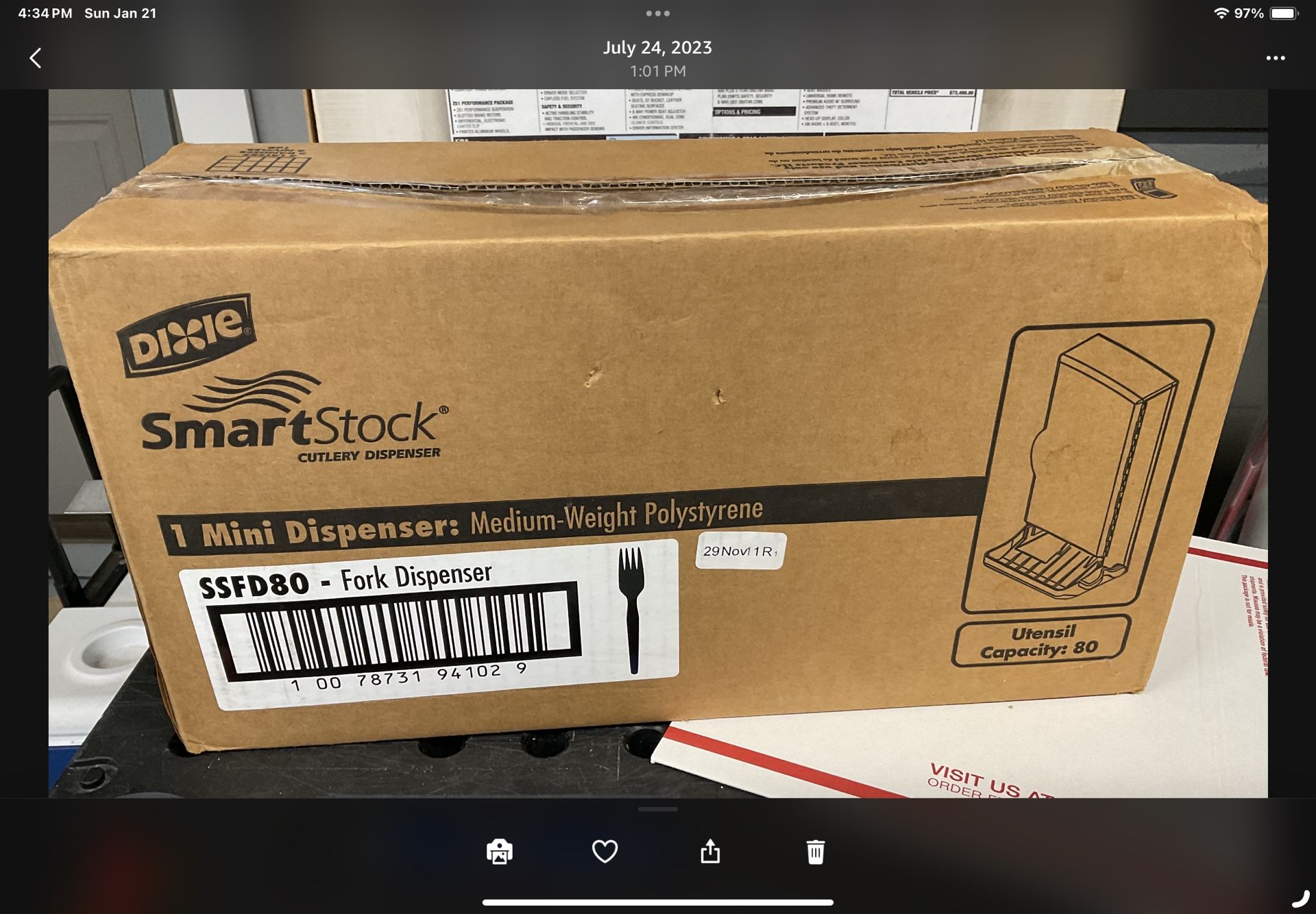 DixieSmart Stock Plastic Cutlery FORKS 24 Packs Of 40, 960/carton