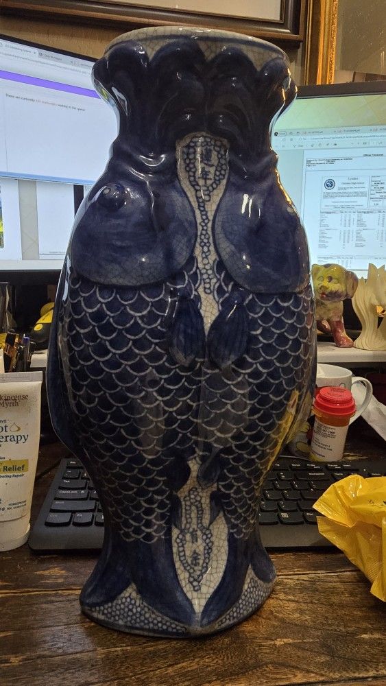 Chinese Fish Vase