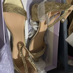 Gold High Heels 