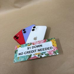 Apple IPhone 12 Mini 5G - Only $1 Today Pay The Rest Later! 