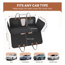 Dog Car Seat Cover for Back Seat