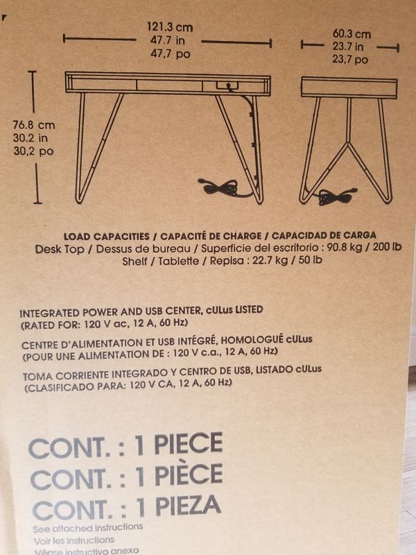 Bayside Furnishings Writing Desk W Power For In Orange Ca Bayside Furnishings Writing Desk W Power For In Orange Ca Offerup