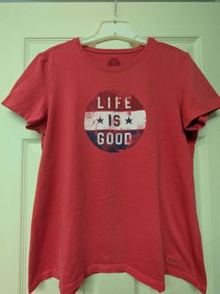 Life is Good, Patriotic Women's shirt