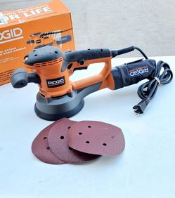 Ridgid corded 6in Dual Action Random Orbital Sander