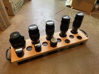 Telescope Eyepiece Holder Oak Steel For Astronomy