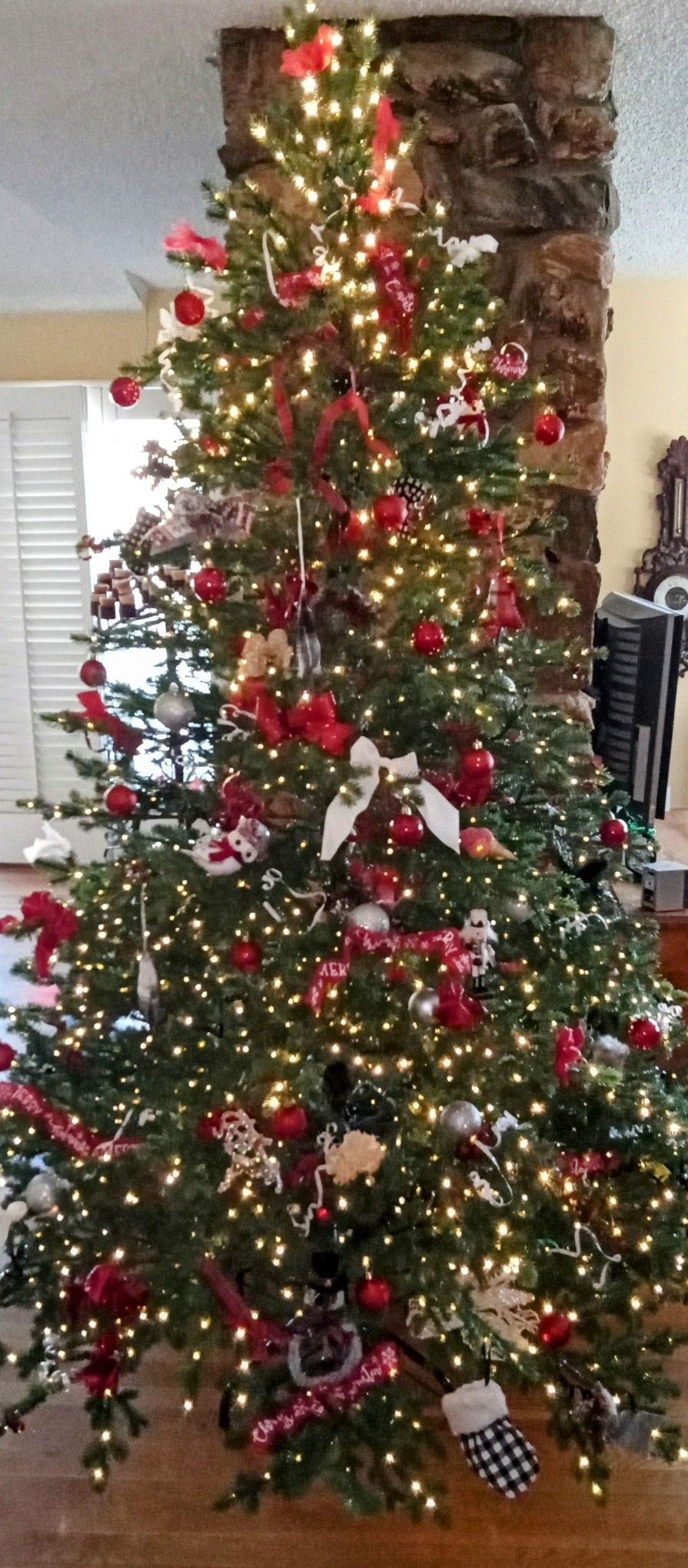 Christmas Tree With Lights And Stand